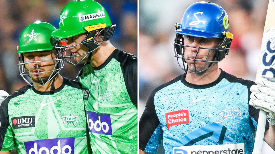 Marcus Stoinis, Beau Webster and Chris Lynn in the BBL.