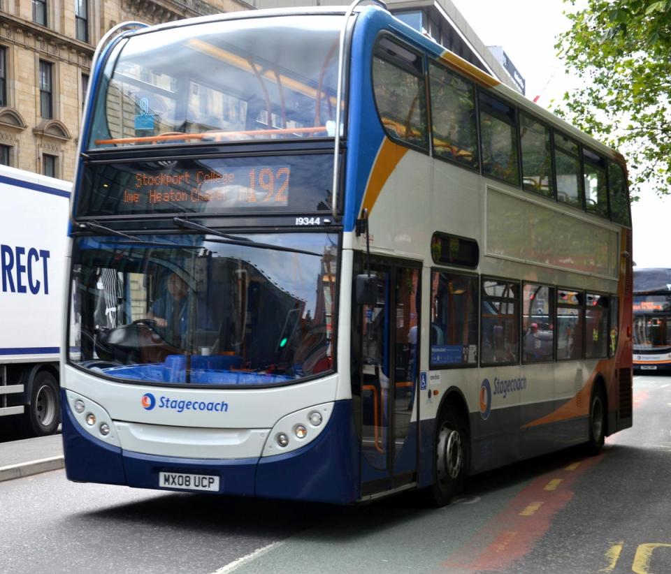 A £2 cap on bus fares is being introduced in parts of northern England from Sunday (zoompics/Alamy Stock Photo/PA)