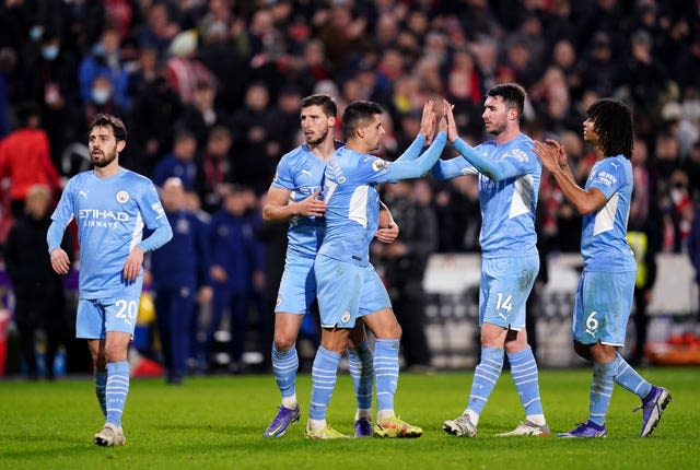 Manchester City celebrate