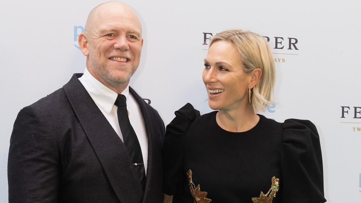 Mike Tindall and Zara Tindall attend the 