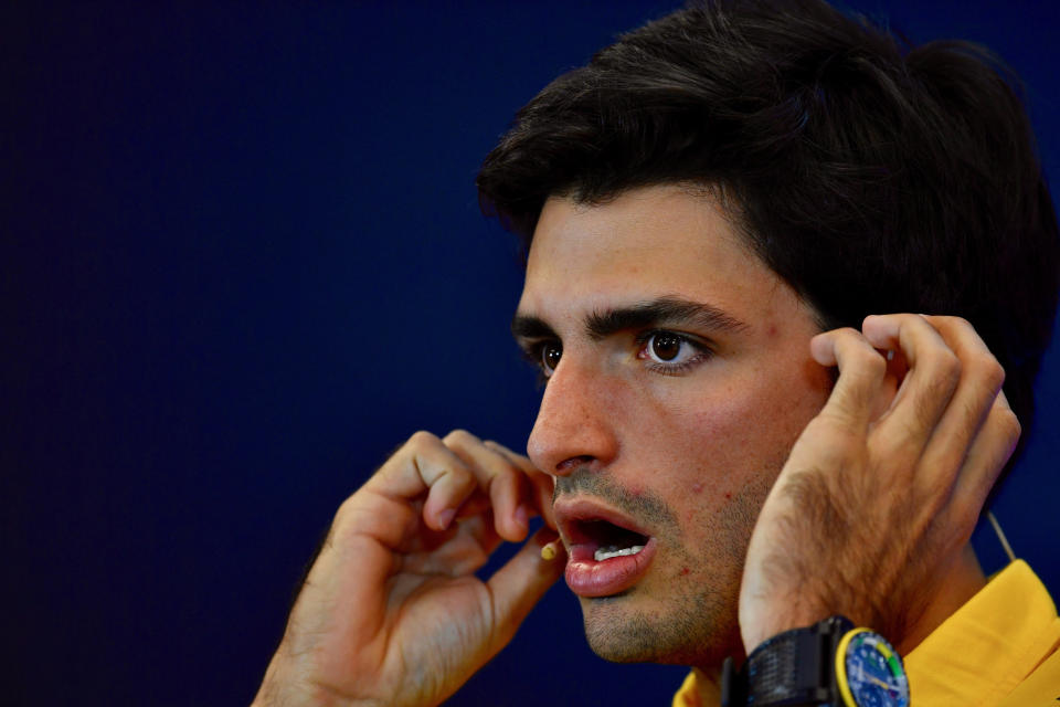 Gut feeling: Carlos Sainz Jnr was almost sick after a problem with his on-board water supply