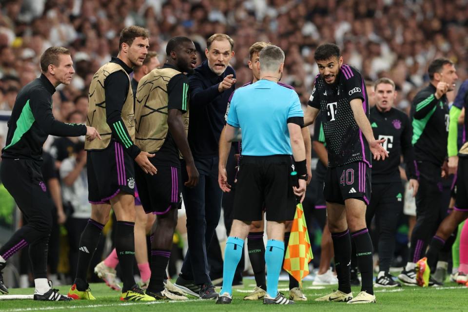 Thomas Tuchel angrily confronted the linesman (Getty Images)