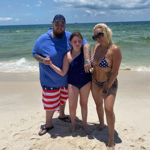 <p>Jelly Roll/Instagram</p> Jelly Roll with wife Bunnie XO and daughter Bailee Ann in 2020