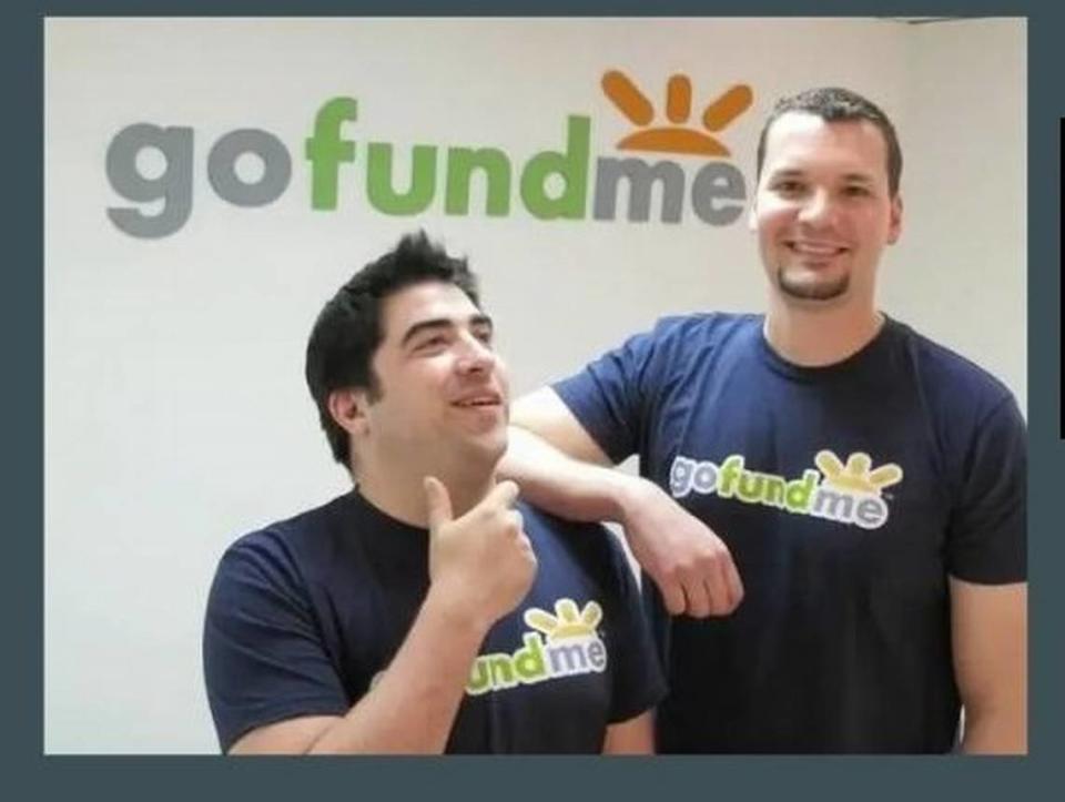 Los fundadores de GoFundMe, Andrew Ballester y Brad Damphousse.