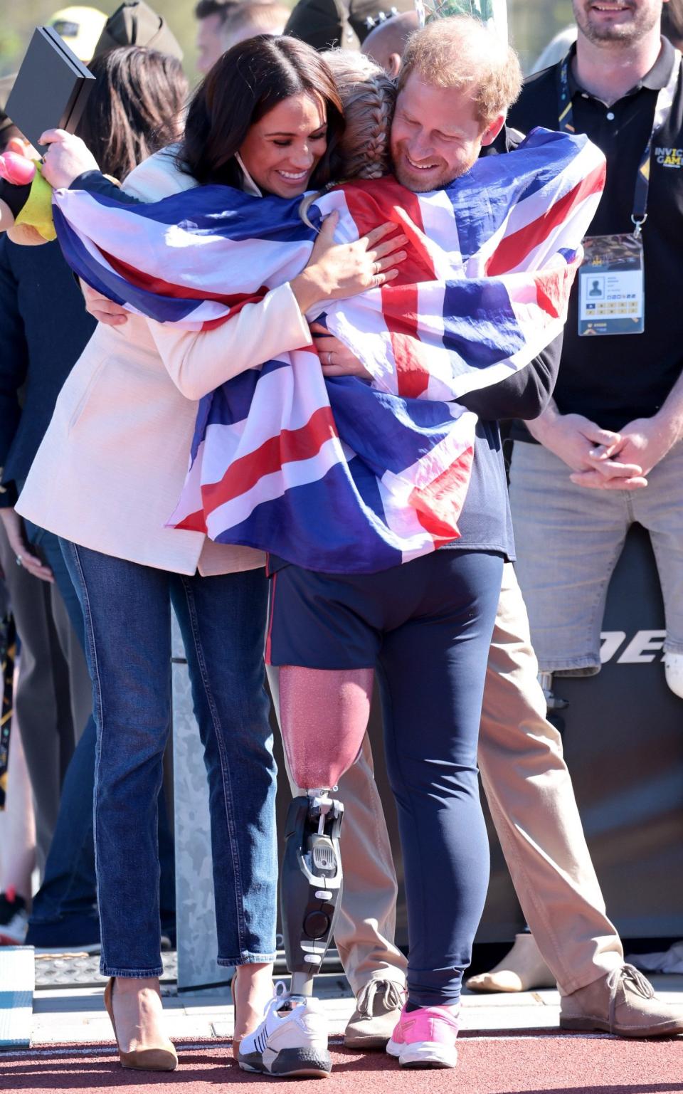 The Duke and Duchess of Sussex have embraced families and competitors during the 2022 Invictus Games - Chris Jackson/Getty Images for the Invictus Games Foundation