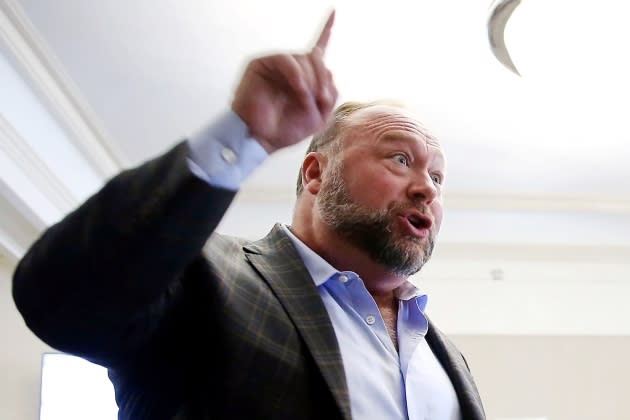 alex-jones-922.jpg Newtown Shooting Infowars Connecticut Lawsuit - Credit: Briana Sanchez/Austin American-Statesman/AP