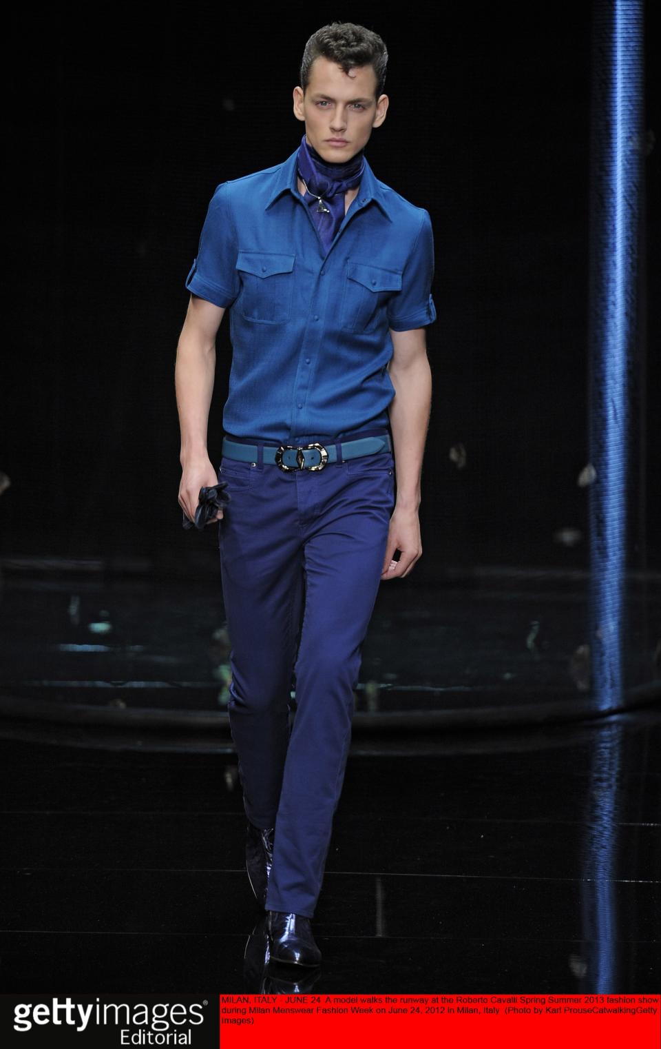 Roberto Cavalli - Mens Spring Summer 2013 Runway - Milan Menswear Fashion Week