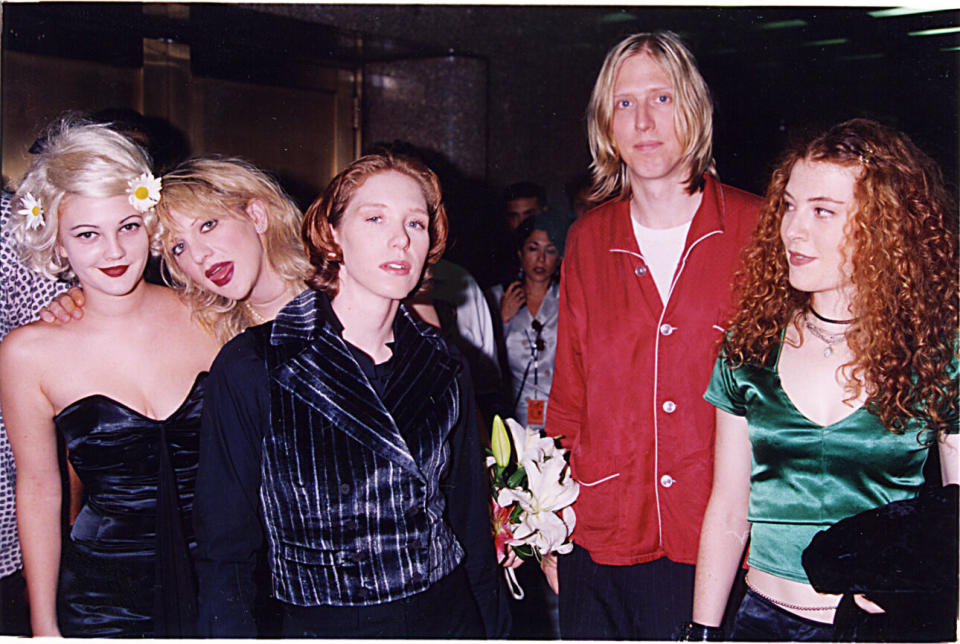 Drew Barrymore and Hole at the MTV Video Music Awards ’95 In New York. (Credit: Jeff Kravitz/FilmMagic, Inc)