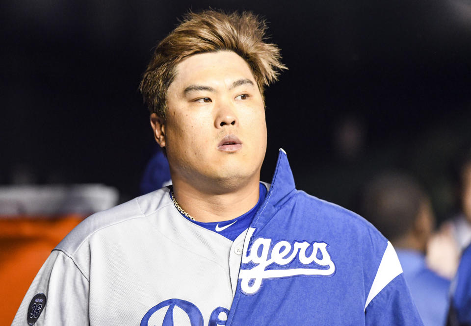 Hyun-Jin Ryu hits the open market after seven seasons with the Dodgers. (Photo by Mark Goldman/Icon Sportswire via Getty Images)