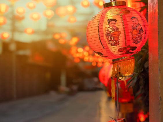 A traditional paper lantern hung for Chinese New Year (Shutterstock)