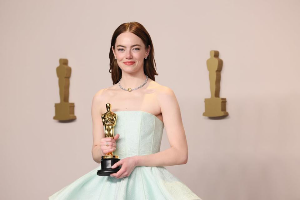 Her next role? Emma Stone with her Oscar for Best Actress (Getty Images)