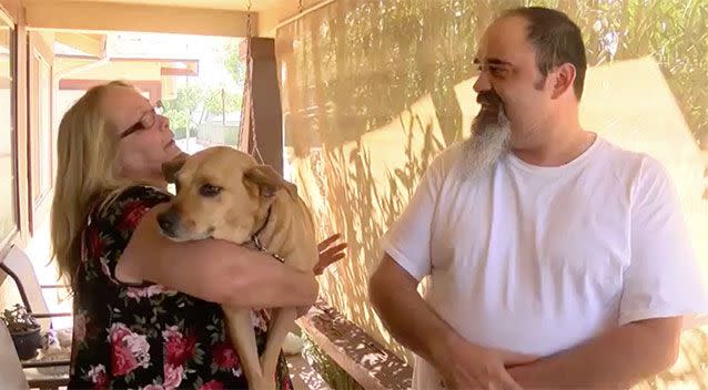 Michelle and John Buckham live near the alleyway with their dog. Source: YourCentralValley.com