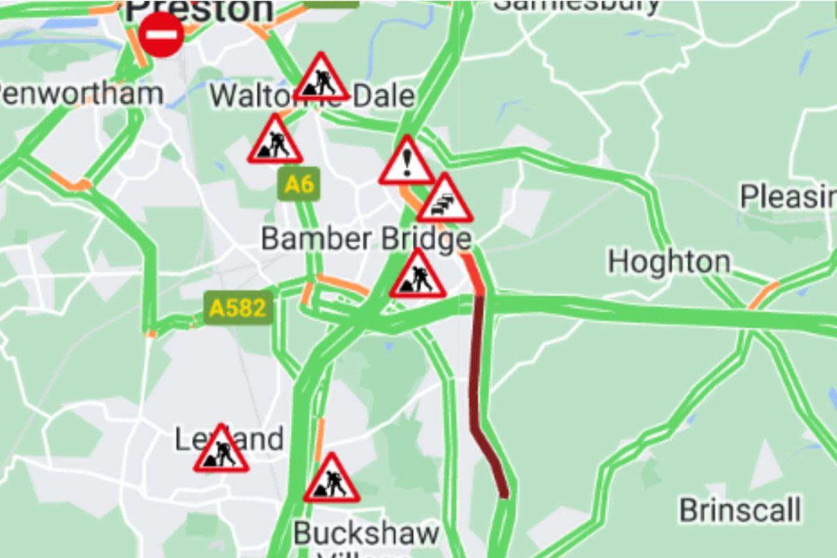 Lane closed after crash on M61 northbound <i>(Image: AA Traffic and Travel)</i>