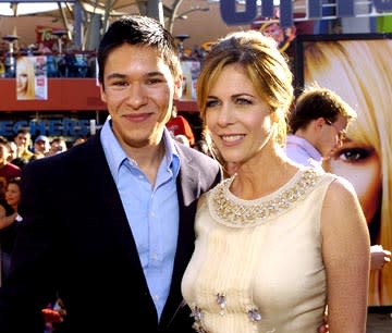 Oliver James and Rita Wilson at the Los Angeles premiere of New Line Cinema's Raise Your Voice