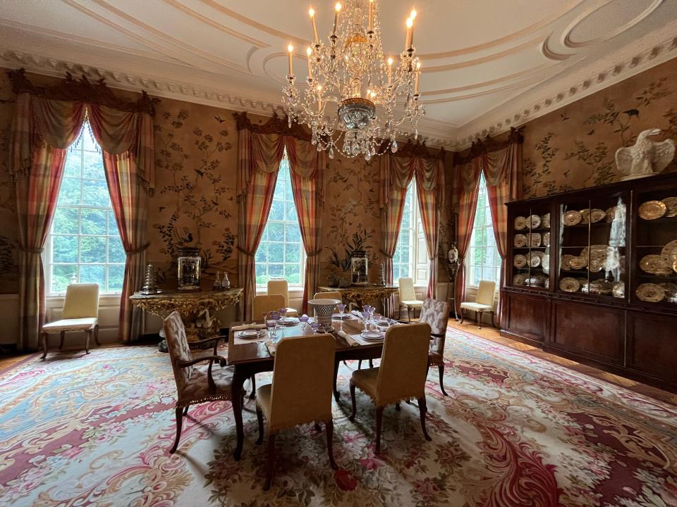 The formal dining room at Swan House.