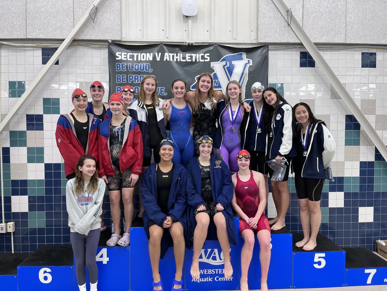 Section V Class A athletes who qualified for the NYSPHSAA Swimming and Diving Championships.