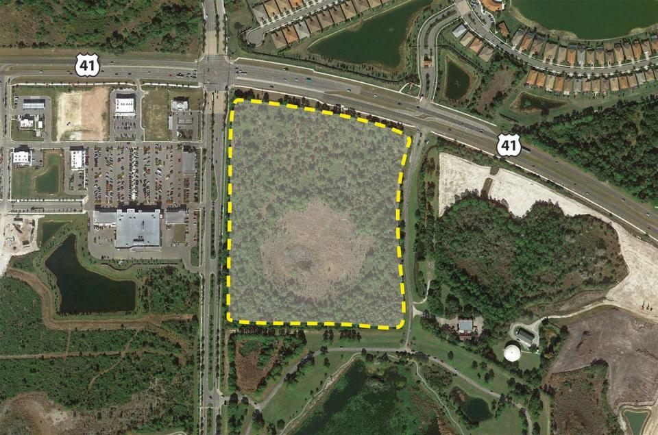 The 28-acre parcel eyed for a Sarasota Memorial free-standing emergency department is at the southeast corner of South West Villages Parkway and U.S. 41.
