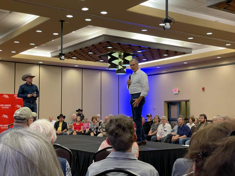 Businessman Jim Lamon at the town hall event in Prescott, Arizona on July 15, 2022.