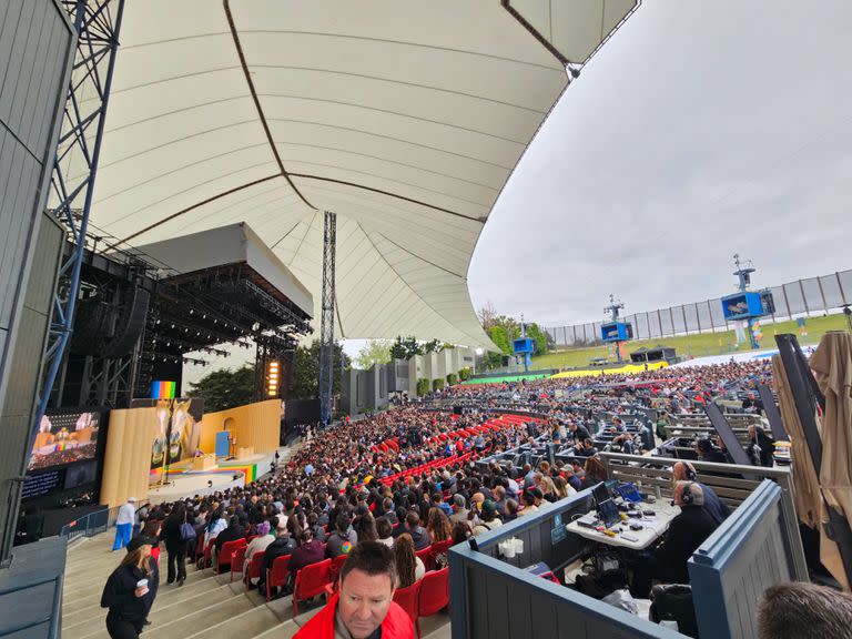 El anfiteatro Shoreline en la antesala del Google I/O 2023