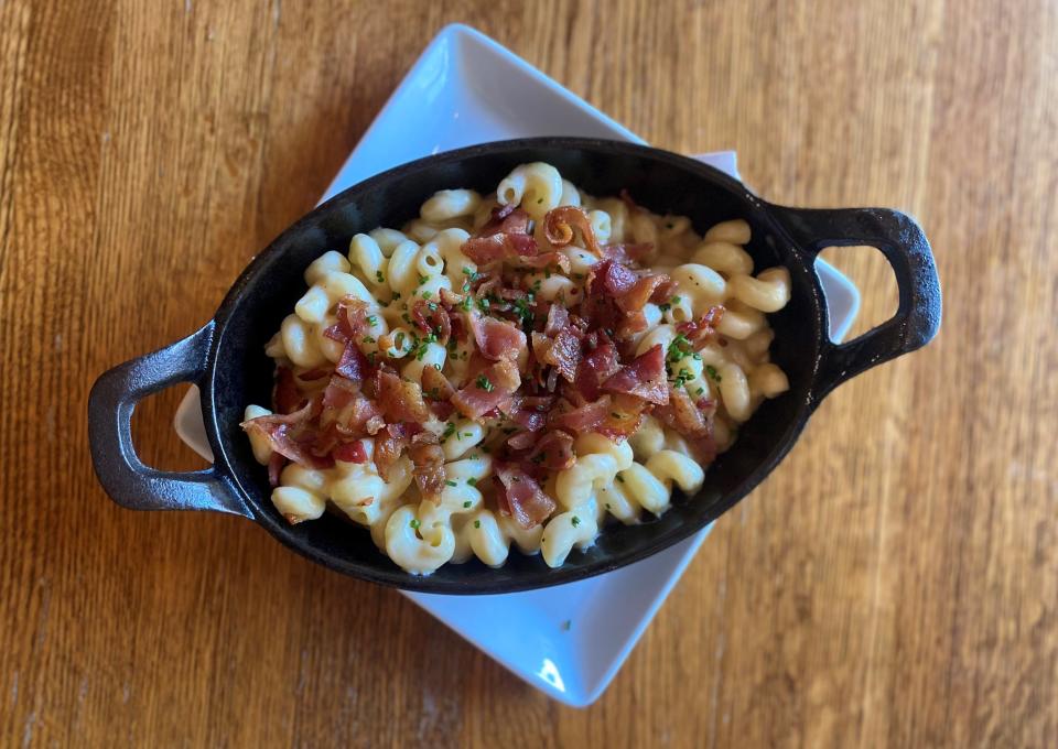 Yes, you want bacon on the mac and cheese at Bar 430 in Oshkosh.