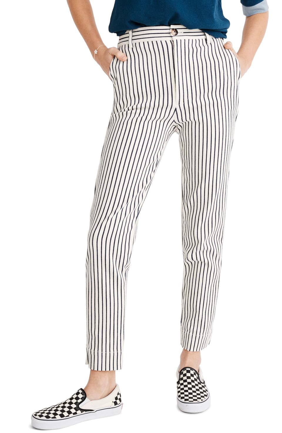 Stripe Tapered Pants