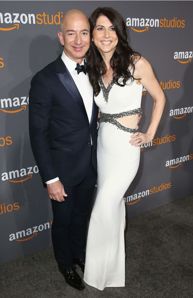 Jeff and Mackenzie Bezos