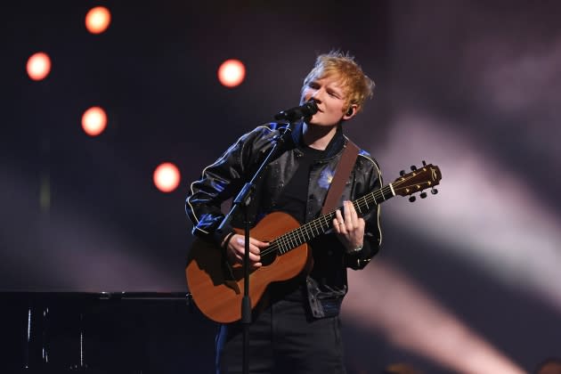 ed sheeran eyes closed - Credit: David M. Benett/Getty Images