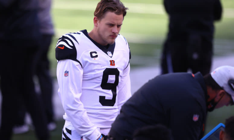 Cincinnati Bengals rookie quarterback Joe Burrow against Tennessee.