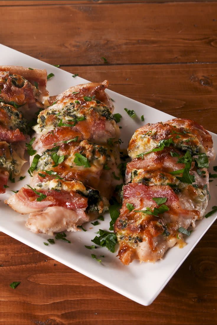 Bacon And Spinach Stuffed Chicken