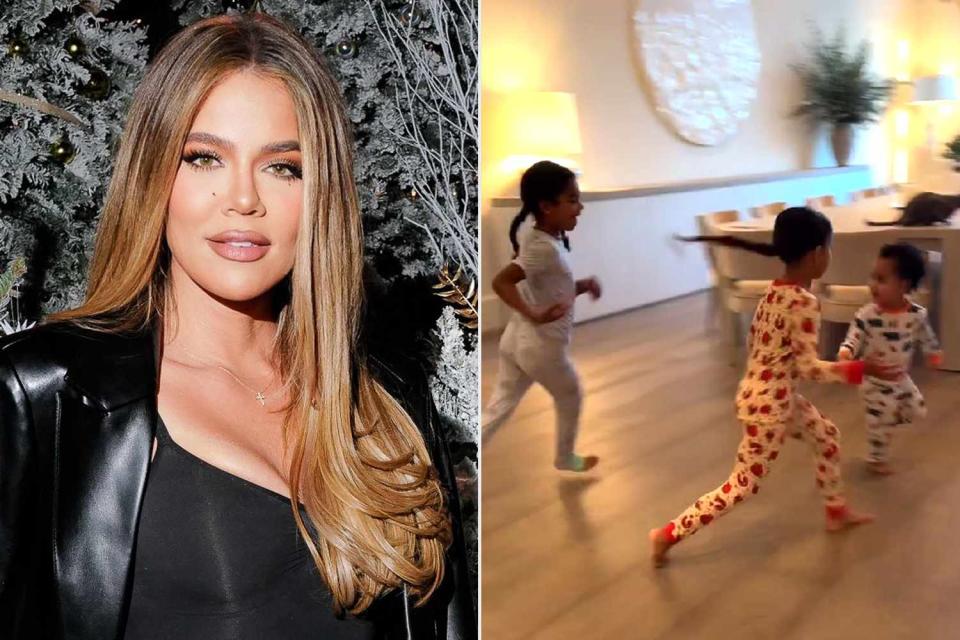 <p>Khloe Kardashian/Instagram</p> Khloé Kardashian and her children True and Tatum and niece Dream