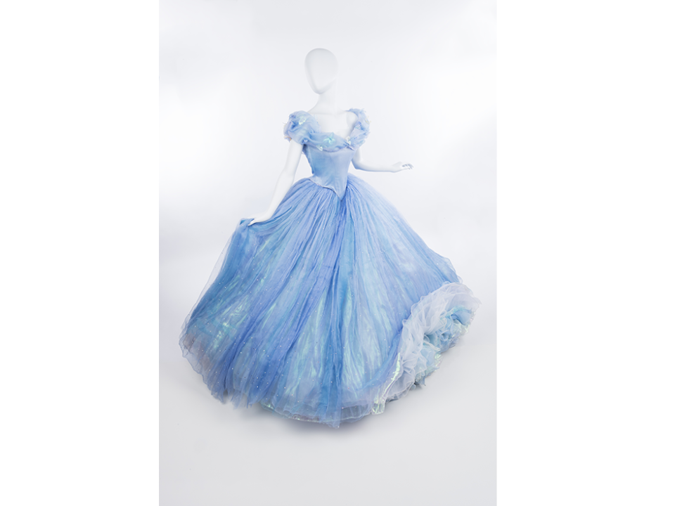 A Cinderella gown is among the costumes that make up "Heroes and Villains."