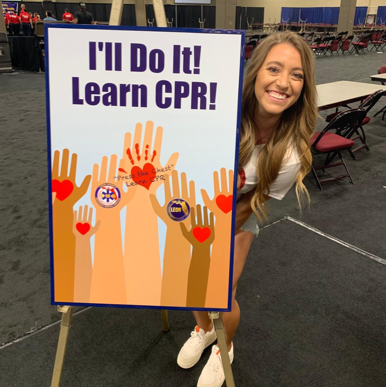 Brittany Williams at CPR event
