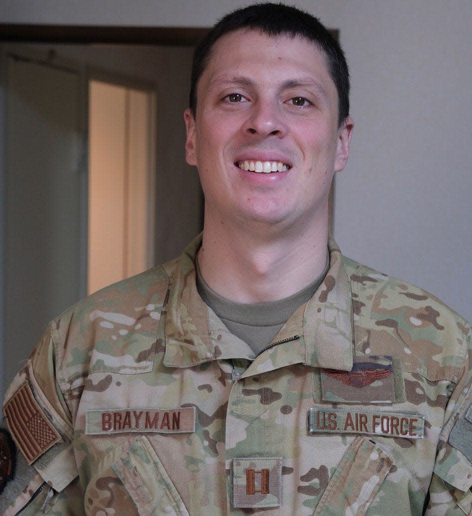 U.S. Air Force Major Terry Brayman died on Nov 29, 2023 at age 32 when his CV-22 Osprey aircraft crashed off the coast of Japan. He is a Pittsford native.