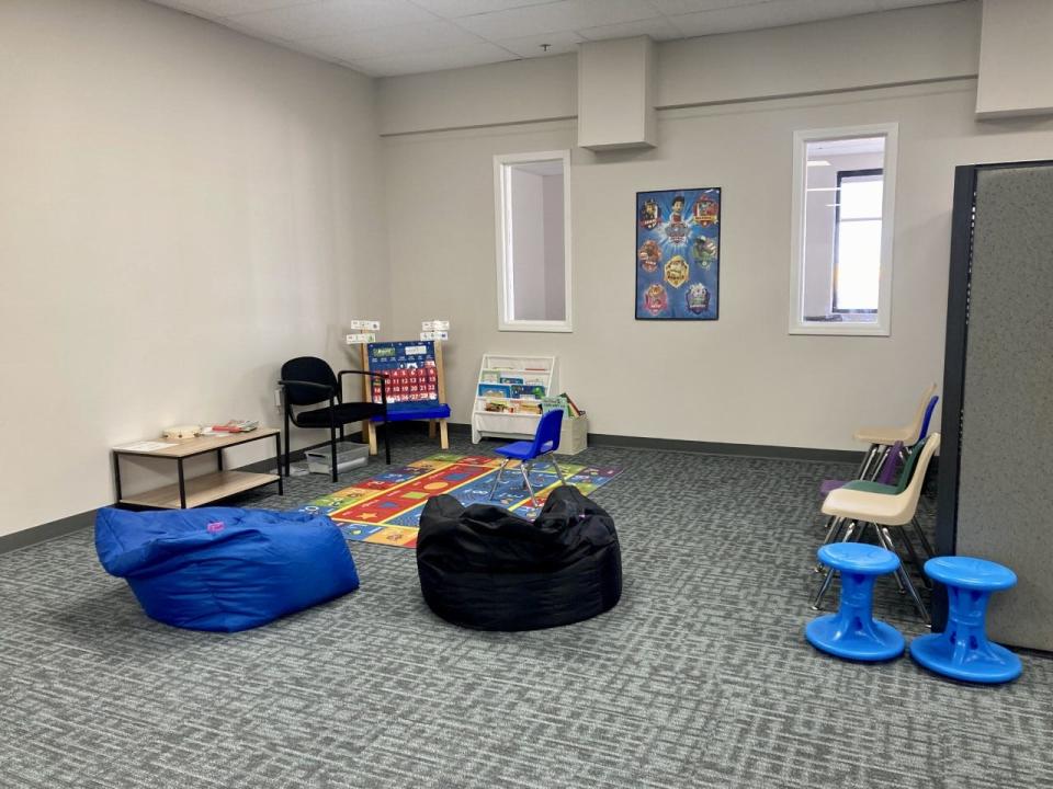 North Arrow ABA Autism Services has a group area for clients to socialize with each other at its new location at 910 Spring St.