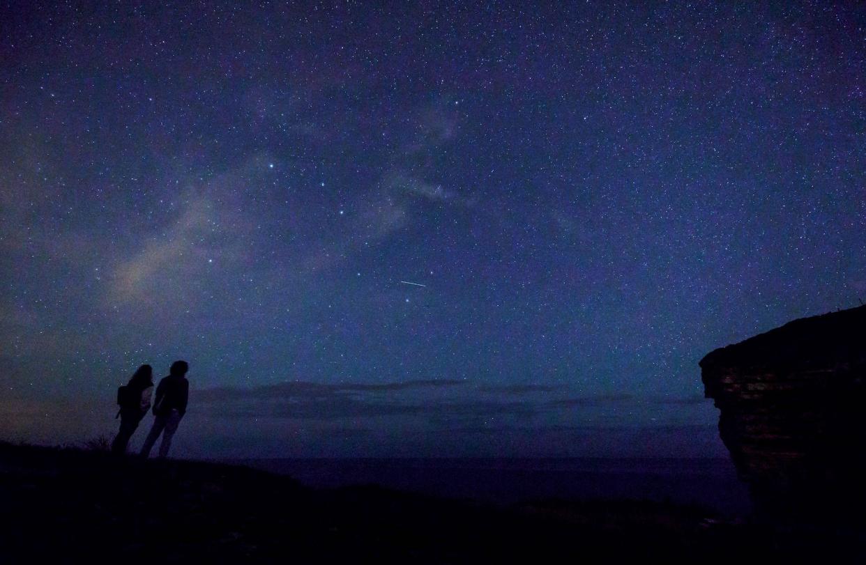 A meteor shower will be visible this weekend: CESAR MANSO/AFP/Getty Images