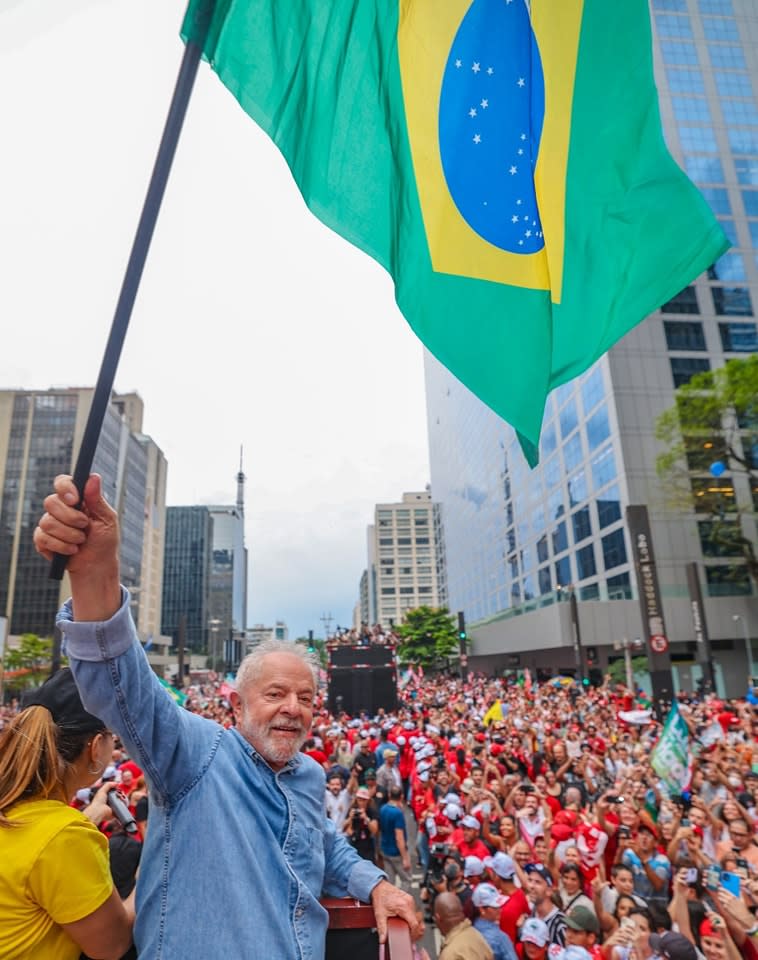巴西新任總統魯拉（Luiz Inácio Lula da Silva）勝選   圖：翻攝自魯拉臉書