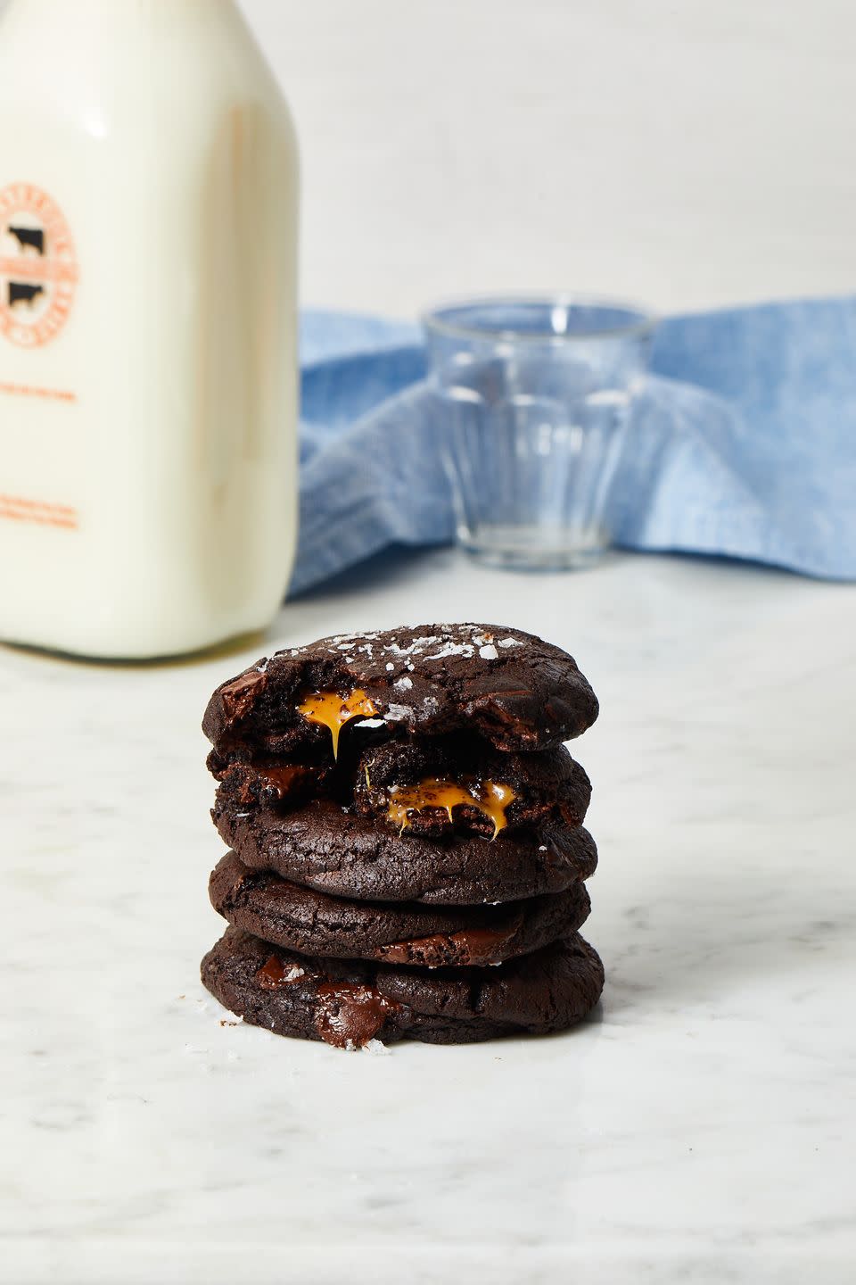 <p>A soft caramel wrapped into double-chocolate dough makes warm, gooey and absolutely irresistible cookies. </p><p><em><a href="https://www.goodhousekeeping.com/food-recipes/dessert/a37135686/chocolate-caramel-cookies-recipe/" rel="nofollow noopener" target="_blank" data-ylk="slk:Get the recipe for Chocolate Caramel Cookies »;elm:context_link;itc:0;sec:content-canvas" class="link ">Get the recipe for Chocolate Caramel Cookies »</a></em></p>