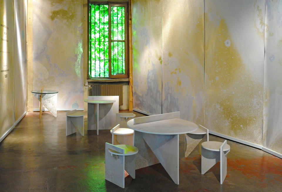 Inverted Spaces, based on images from NASA, debuted at Rossanna Orlandi in Milan.