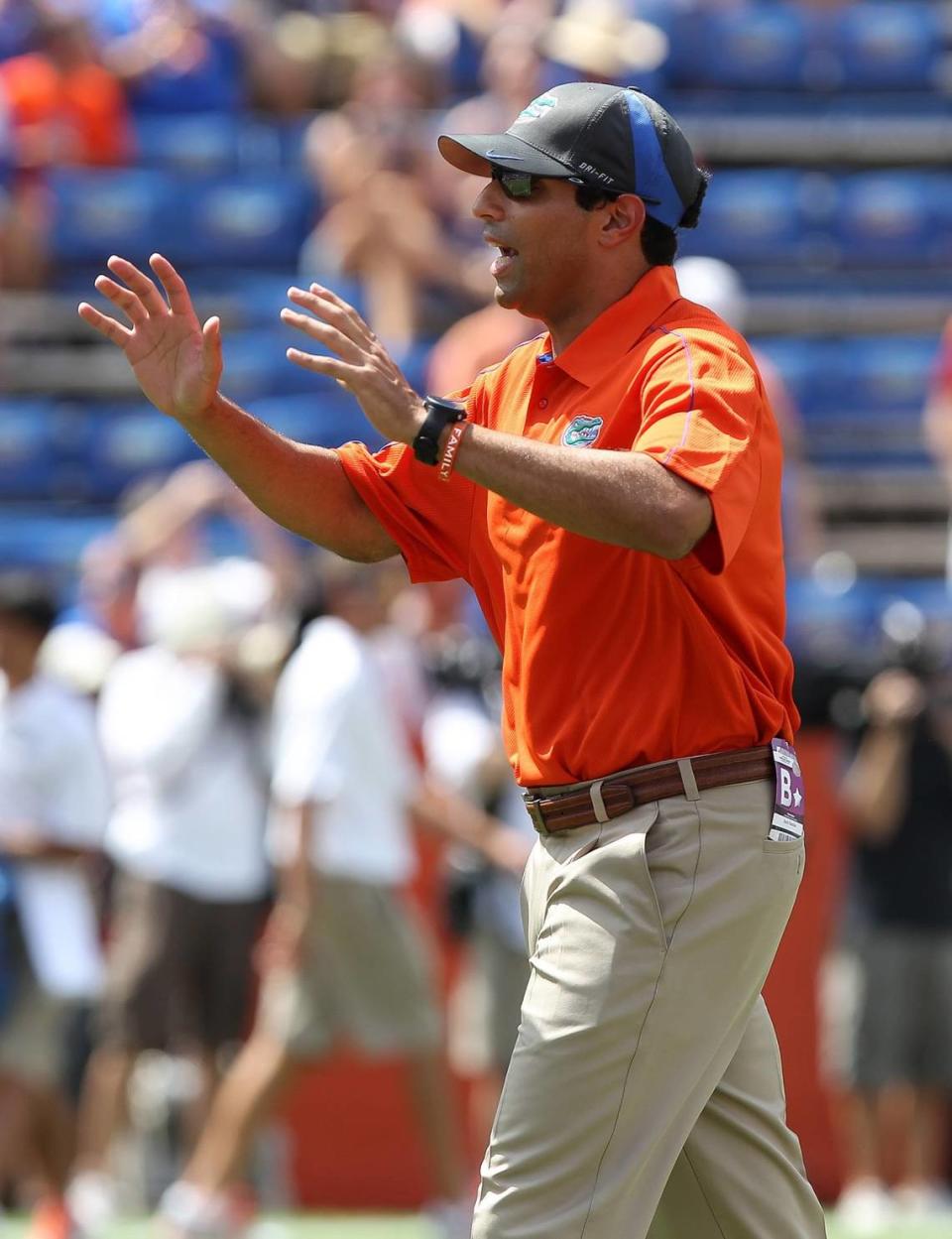 Bush Hamdan’s first SEC coaching job came in 2012 as the wide receivers coach at Florida.