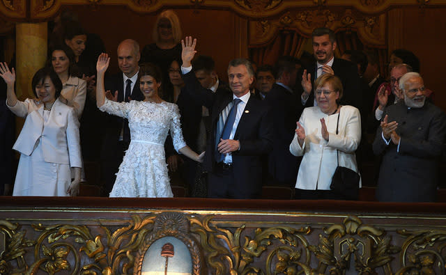 El presidente Mauricio Macri, emocionado. (G20)