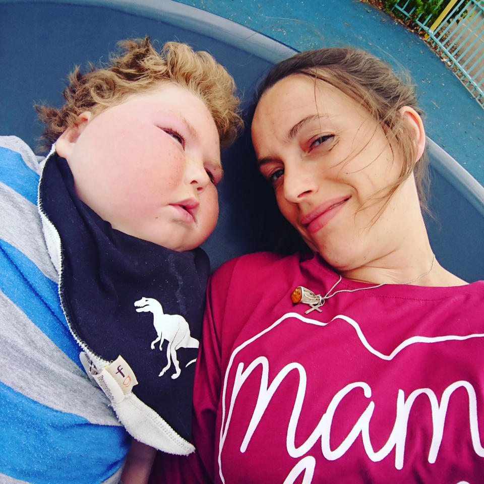 Benjamin’s mum, Alex, says it is difficult not knowing what is wrong with her son [Photo: SWNS]