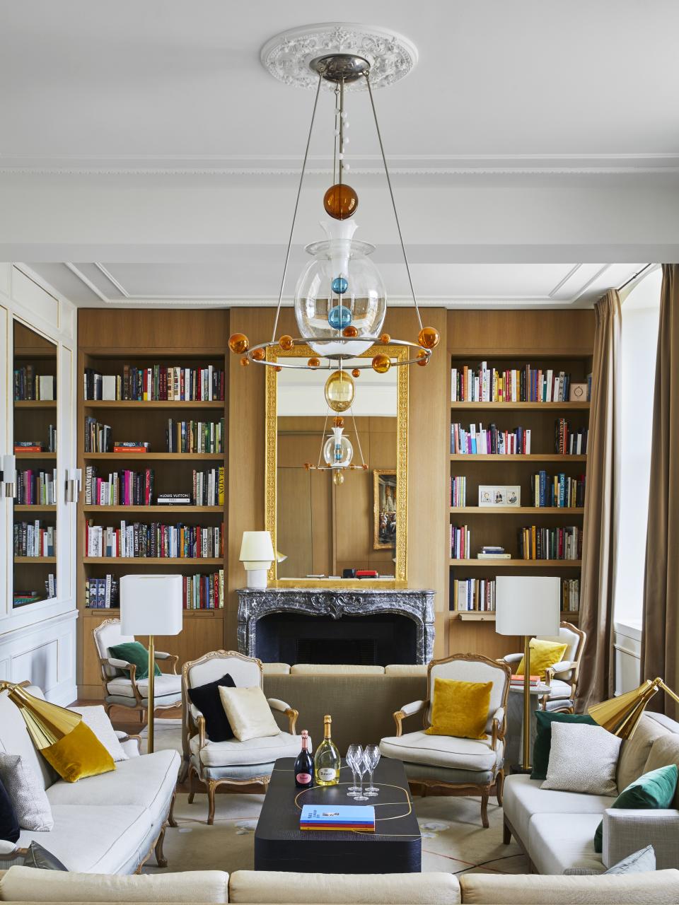 A library at the Ruinart headquarters.