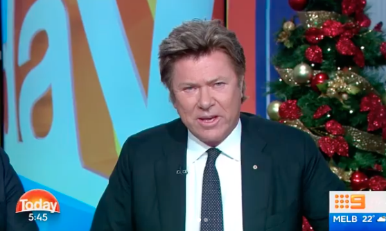 Entertainment reporter Richard Wilkins spoke about Karl’s hard work and long-standing career with the Today show on air this morning. Photo: Channel Nine