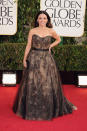 Julia Louis-Dreyfus arrives at the 70th Annual Golden Globe Awards at the Beverly Hilton in Beverly Hills, CA on January 13, 2013.