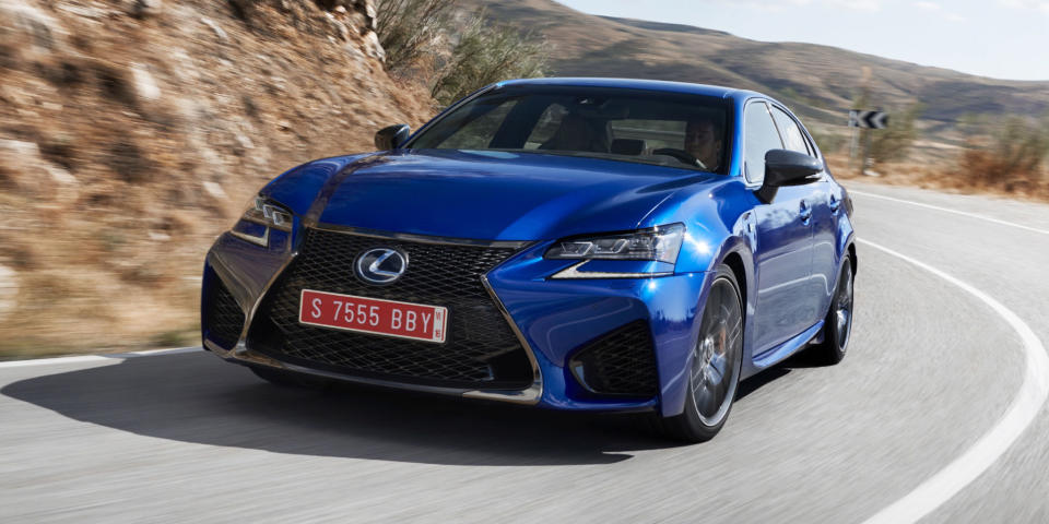 <p><strong>Lexus GS</strong><br><strong>Price as tested: </strong>$58,858<br><strong>Highlights: </strong>Good combo of ride, handling, roominess and quietness.<br><strong>Lowlights: </strong>Infotainment has “distracting” mouselike controller.<br>(Road & Track) </p>