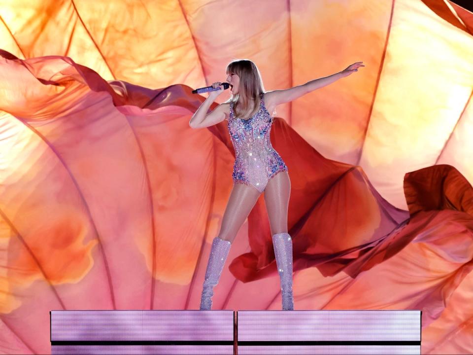 Taylor Swift performs during her Eras tour (Getty/TAS Rights Management)