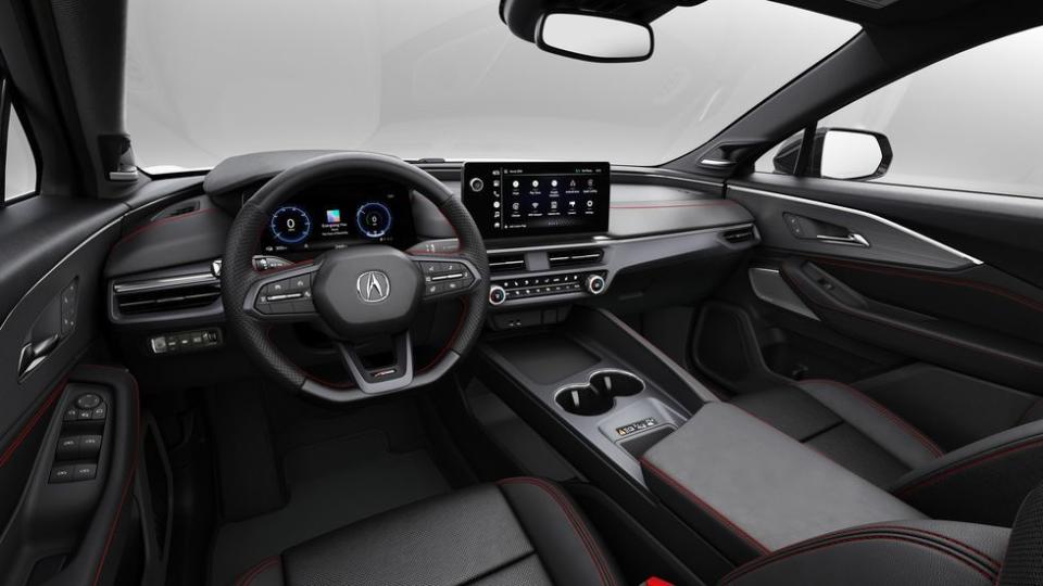 the interior of a car