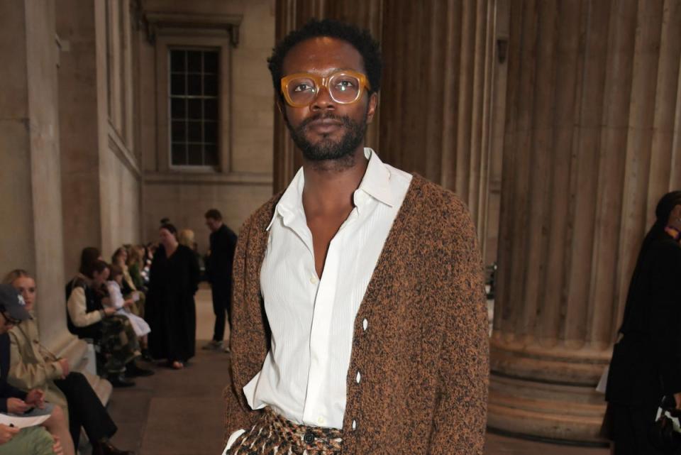 ERDEM - Front Row - LFW September 2022: Omari Douglas (Dave Benett)