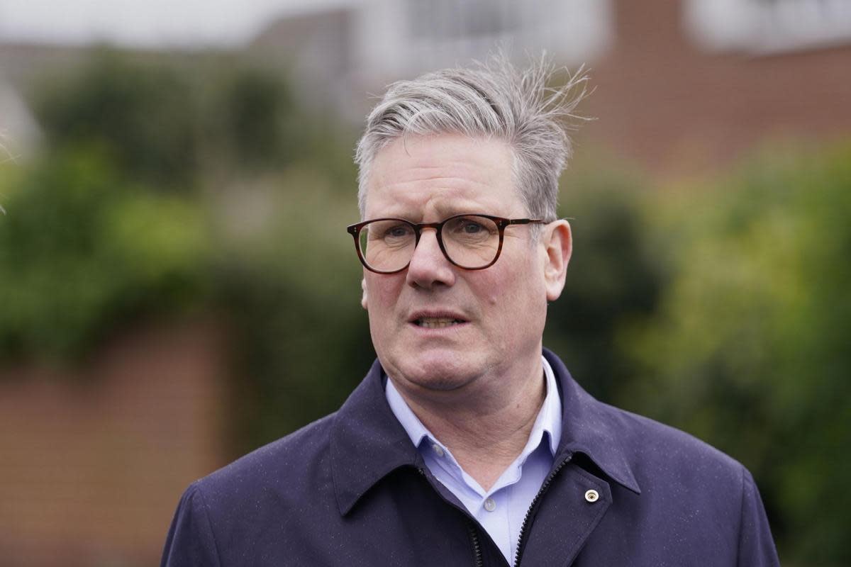 Keir Starmer pictured on a campaign visit in North Yorkshire <i>(Image: PA)</i>