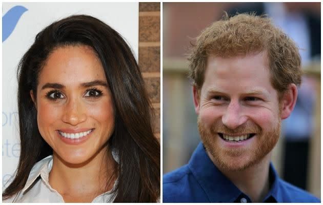 Meghan and Harry have been dating for a year, with engagement rumours running rampant. Photo: Getty